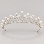 Silver-Tone Rhinestone Bridal Tiaras — Silver 9