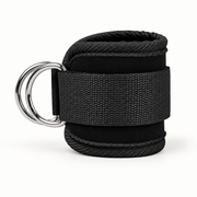 Padded Ankle Cuffs & Resistance Band Set Options — Black