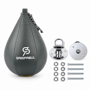 Boxing Speed Bag with Optional Swivel — grey with swivel