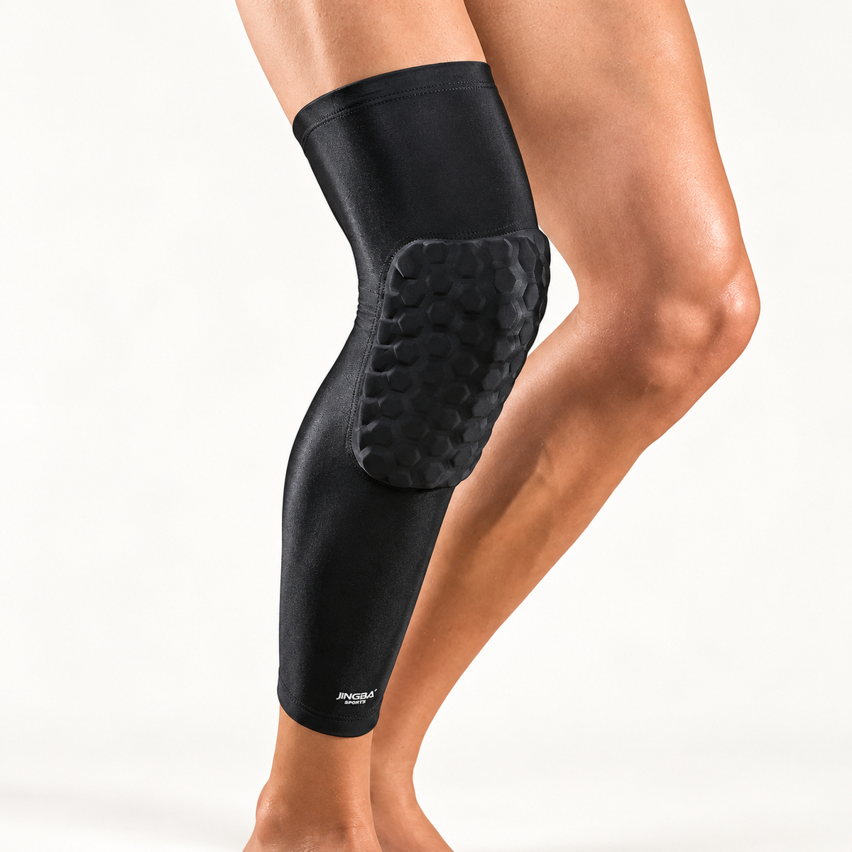 Honeycomb Padded Knee Sleeve — Black / XXL, Black / M, Black / L