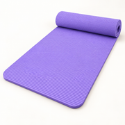 Ribbed Yoga Mat, 185–200 cm — 185X60X1.5cm PURPLE