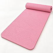 Ribbed Yoga Mat, 185–200 cm — 185X60X1cm PINK