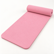 Ribbed Yoga Mat, 185–200 cm — 185X60X1.5cm PINK