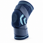 Knee Compression Sleeve with Adjustable Straps – Navy blue
