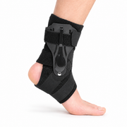Black ankle support with adjustable straps