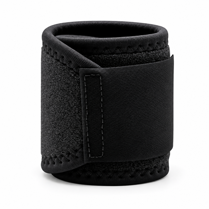 Black adjustable wrist support wrap