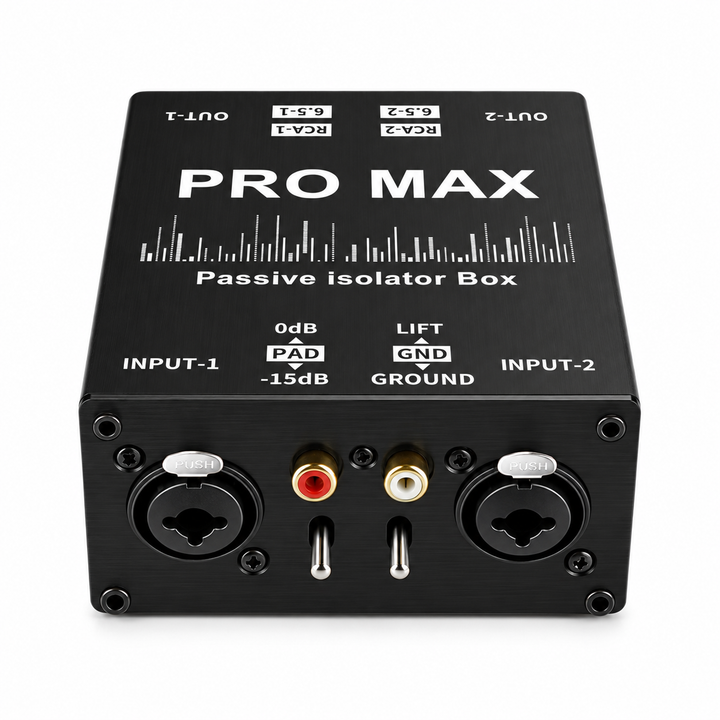 2-Channel Passive Audio Isolator, XLR & RCA — product view