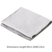 Gray Shoe-Care Cloths, 2-Piece Set, 49 × 13 cm