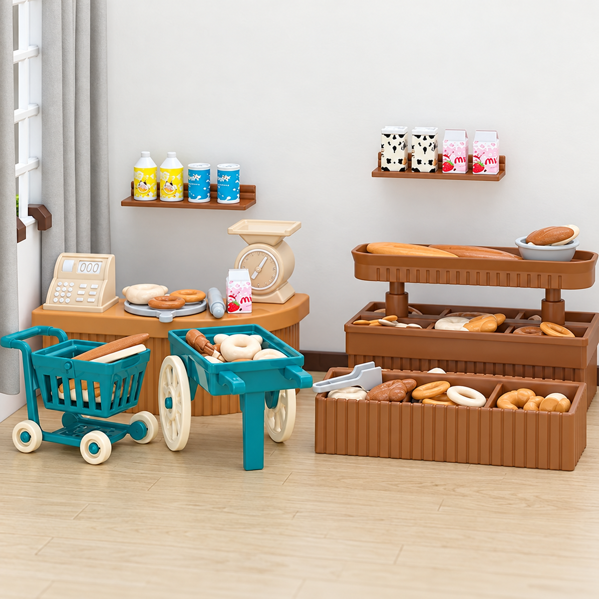 1:12 Dollhouse Furniture & Miniature Scene Set — bakery