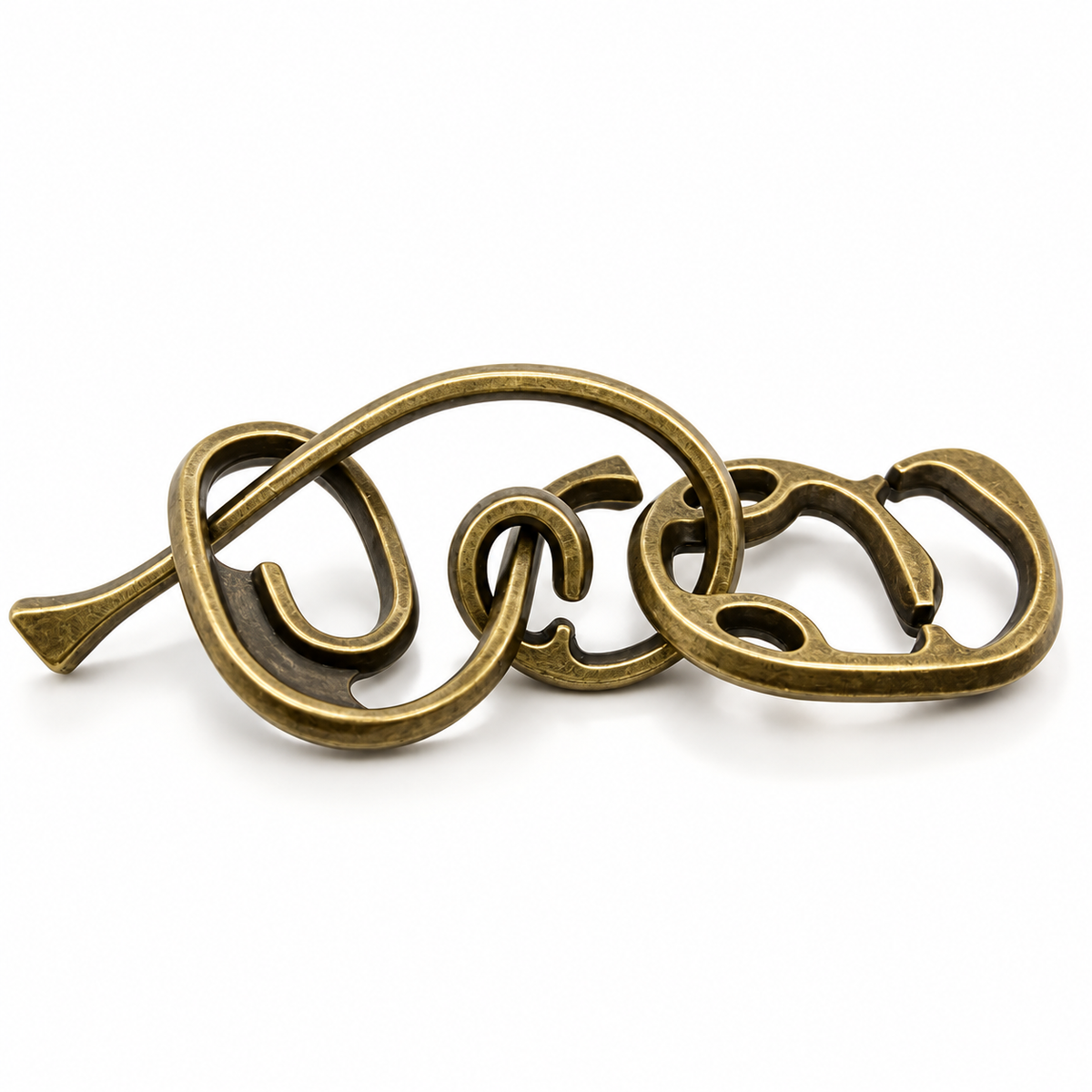 Curved Ring Metal Disentanglement Puzzle — GuTongSE