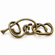 Curved Ring Metal Disentanglement Puzzle — GuTongSE