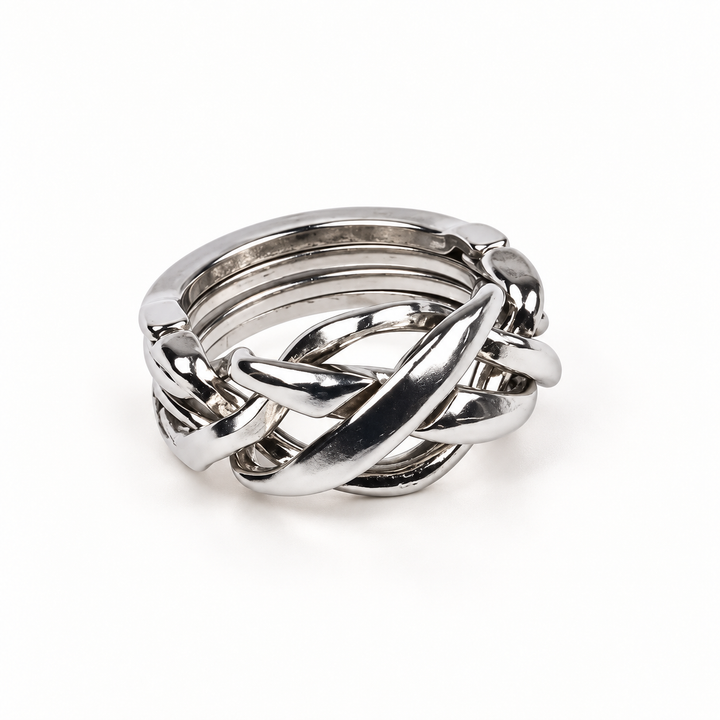 Interwoven Metal Ring Puzzle — Ring Puzzle 1
