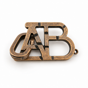 AB Letter Interlocking Metal Puzzle — AB Lock