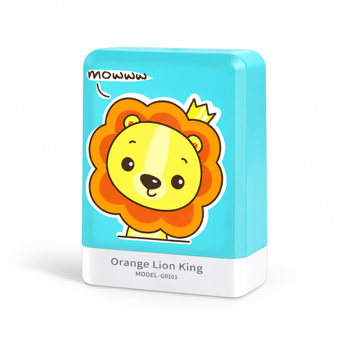 Personalized name stamp casing — lion