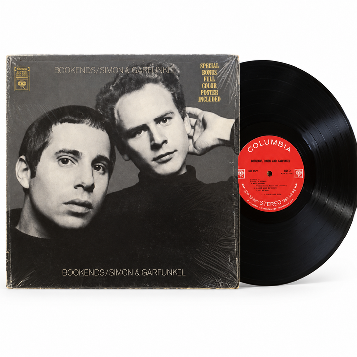 Simon & Garfunkel — Bookends Vinyl LP with Bonus Poster, Columbia KCS 9529 — studio view