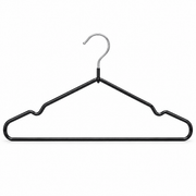 Plastic-Coated Non-Slip Clothes Hangers — 10 Pieces, 40 cm