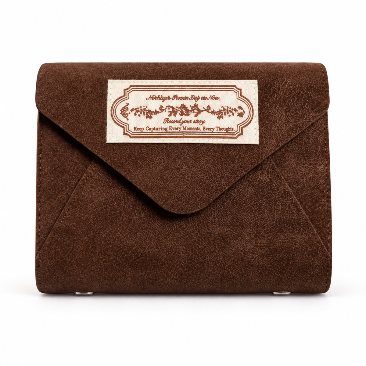 M5 Flocked PU Tri-Fold Pocket Planner — Refillable 6-Ring Binder