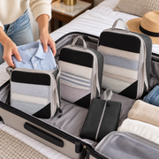Polyester Travel Packing Organizers — 4-Piece Set, Selected Color