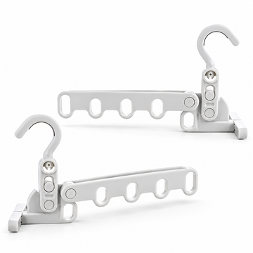 Foldable PVC Multi-Hook Travel Hanger — Selected 1- or 2-Piece Pack