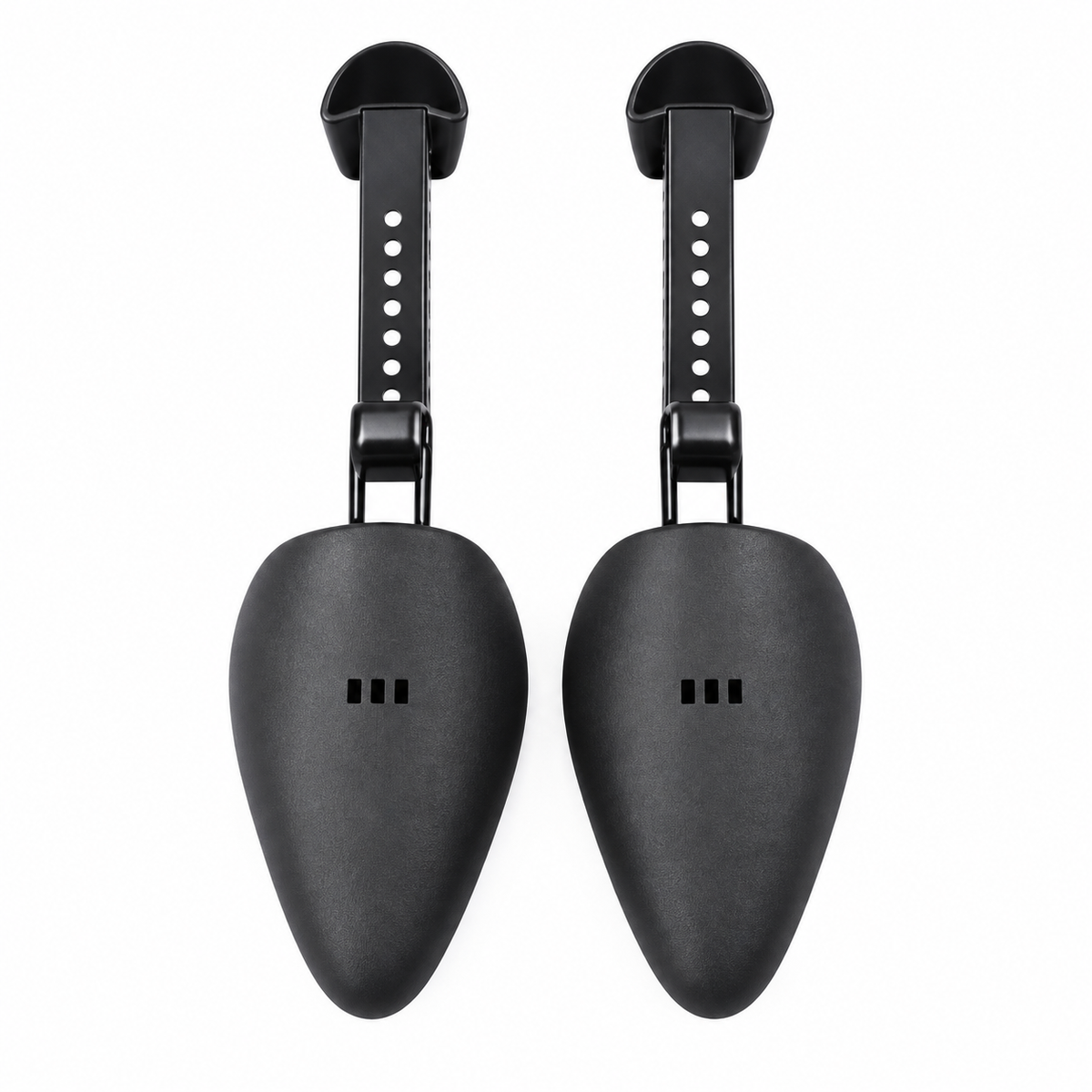 Adjustable Plastic and Steel Shoe Trees — 1 Pair, Selected Size and Color