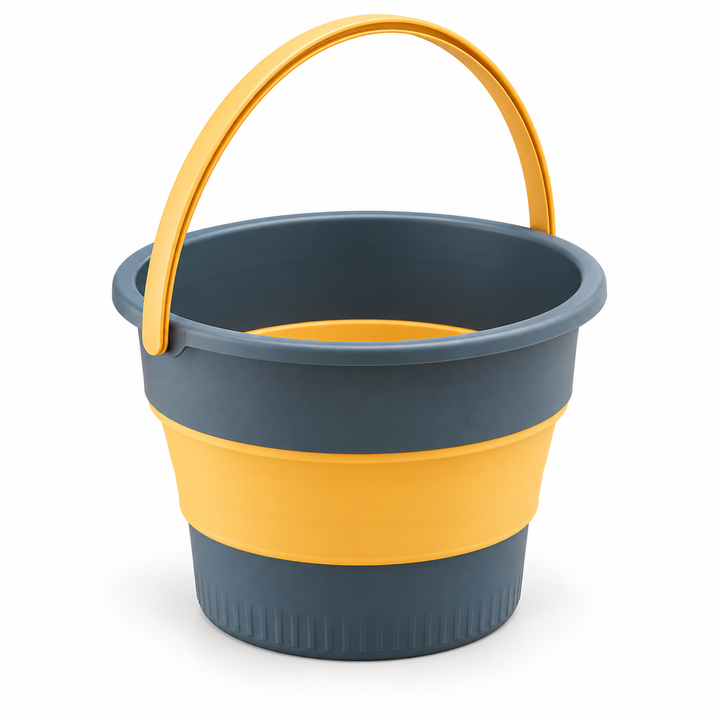 Collapsible Utility Bucket with Carry Handle — 5L, 1 Piece