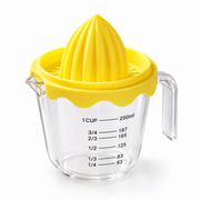 Manual Citrus Reamer with Measuring Jug — Yellow, 1 Piece