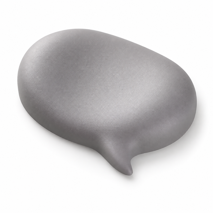 Chat-Bubble Silicone Mouse Wrist Rest — 1 Piece, 12 × 9 × 1.8 cm