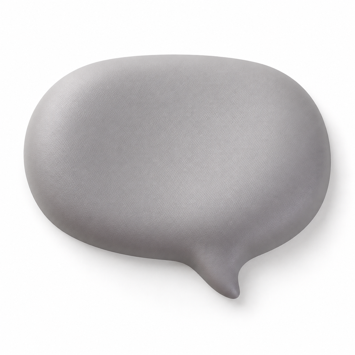Chat-Bubble Silicone Mouse Wrist Rest — 1 Piece, 12 × 9 × 1.8 cm