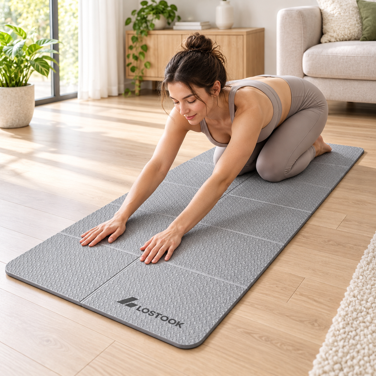 Foldable TPE Yoga Mat — 183 × 61 cm