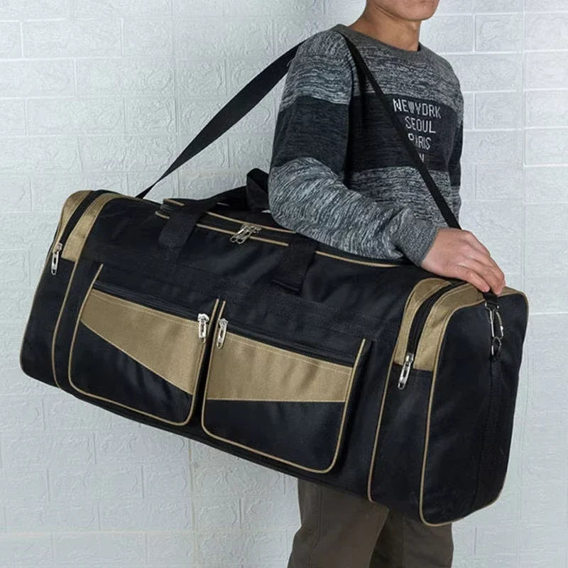 Large Nylon Travel Duffel Bag — XL, 80 × 35 × 30 cm