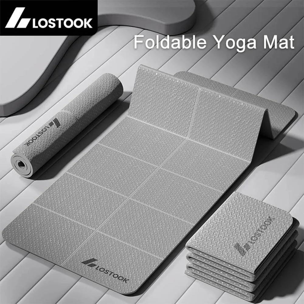 Foldable TPE Yoga Mat — 183 × 61 cm