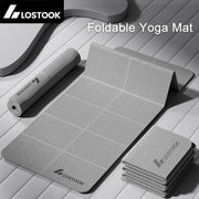 Foldable TPE Yoga Mat — 183 × 61 cm