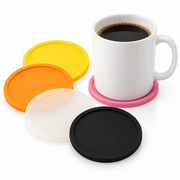 Reusable Silicone Drink Coasters — 5 or 6 Pieces