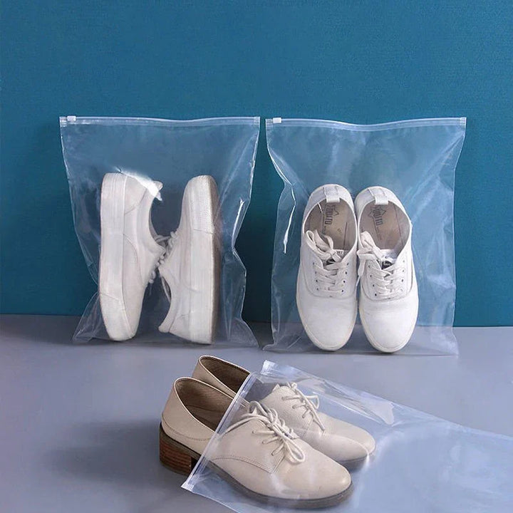 Clear Zip-Closure Shoe Storage Bag, XL 35 × 45 cm