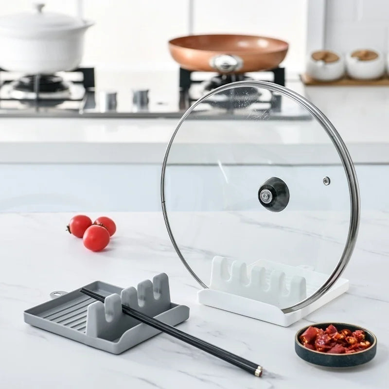 Plastic Spoon and Pot-Lid Rest — Selected Color, 1 Piece