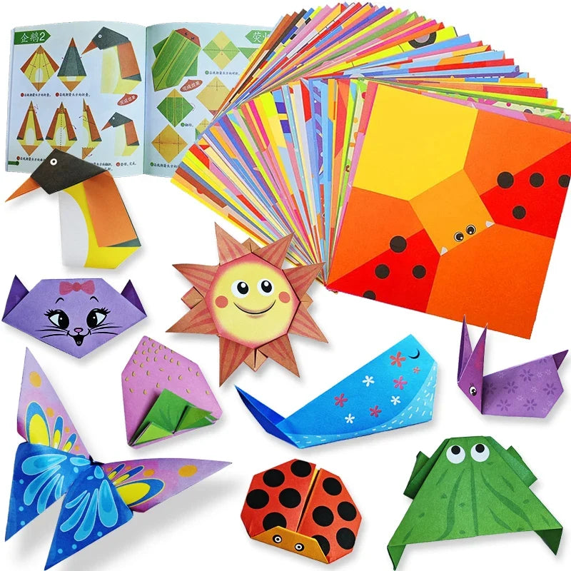 Animal-Pattern Origami Paper Kit — Selected 30- or 96-Sheet Pack