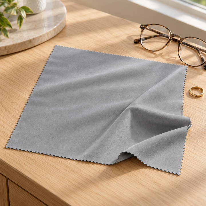 Free Gift — Microfiber Lens & Jewelry Cloth, 40 × 40 cm, Color May Vary