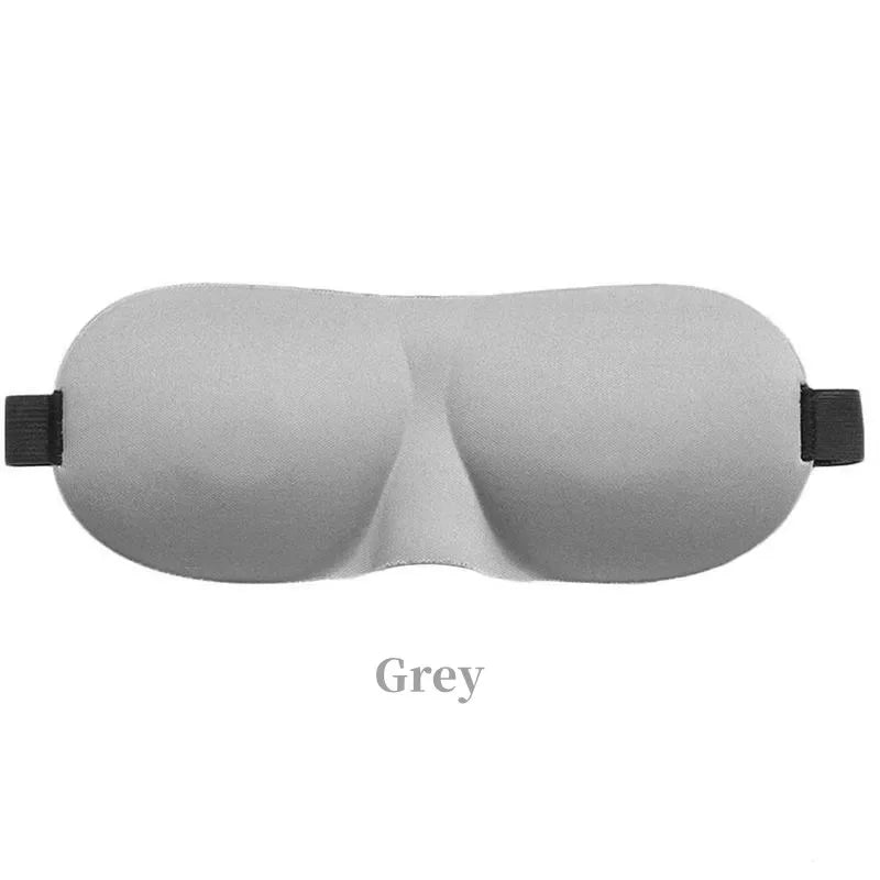 Free Gift — Gray Contoured Sleep Eye Mask with Adjustable Strap