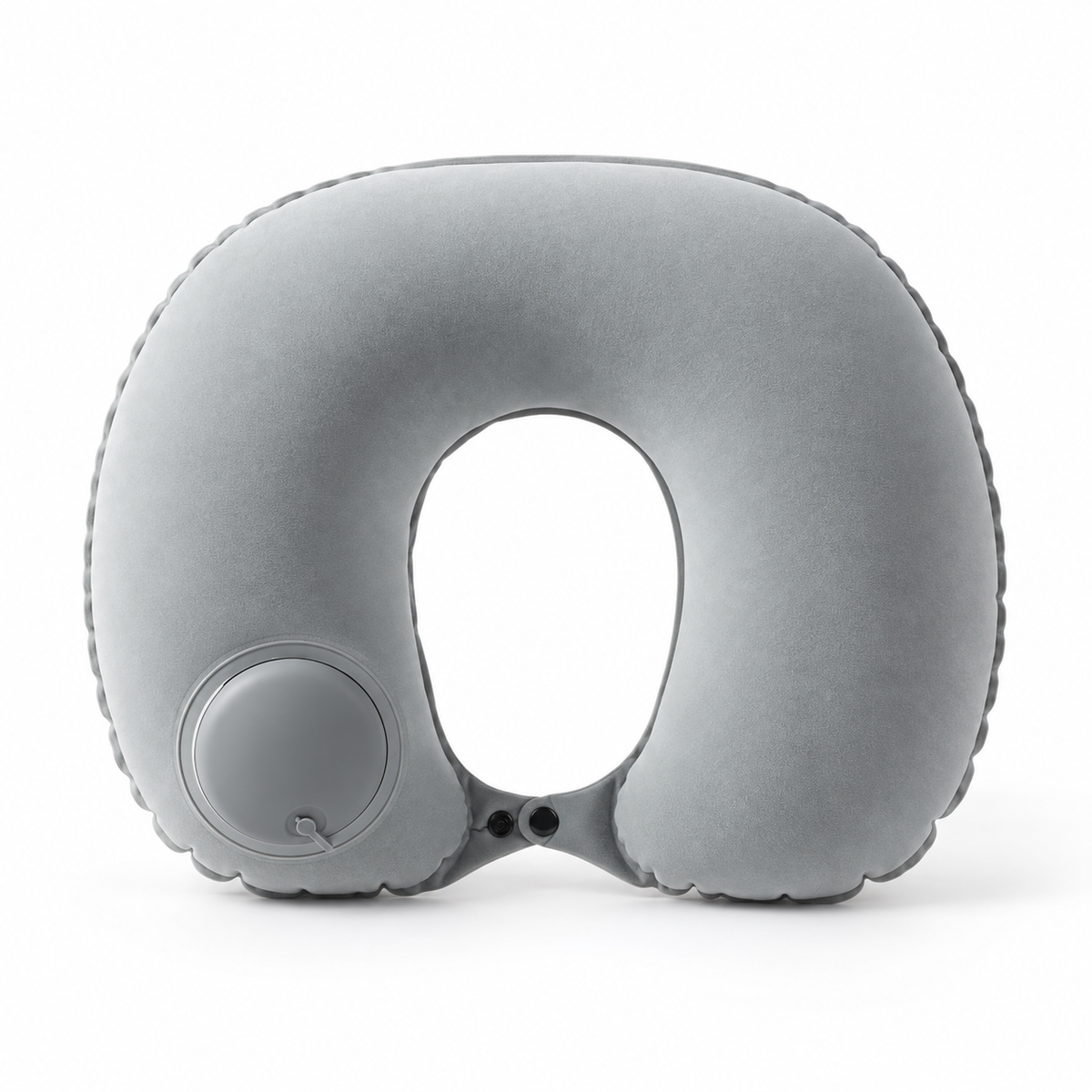 Inflatable Velvet Travel Neck Pillow