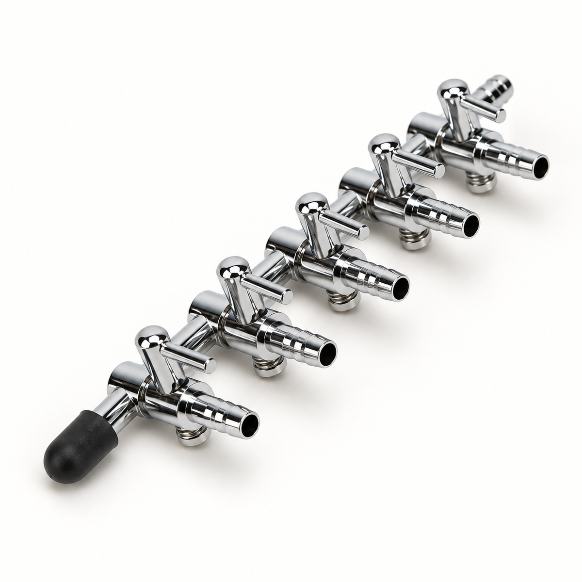 Stainless Steel Aquarium Airflow Distributor — 1–5 Outlets