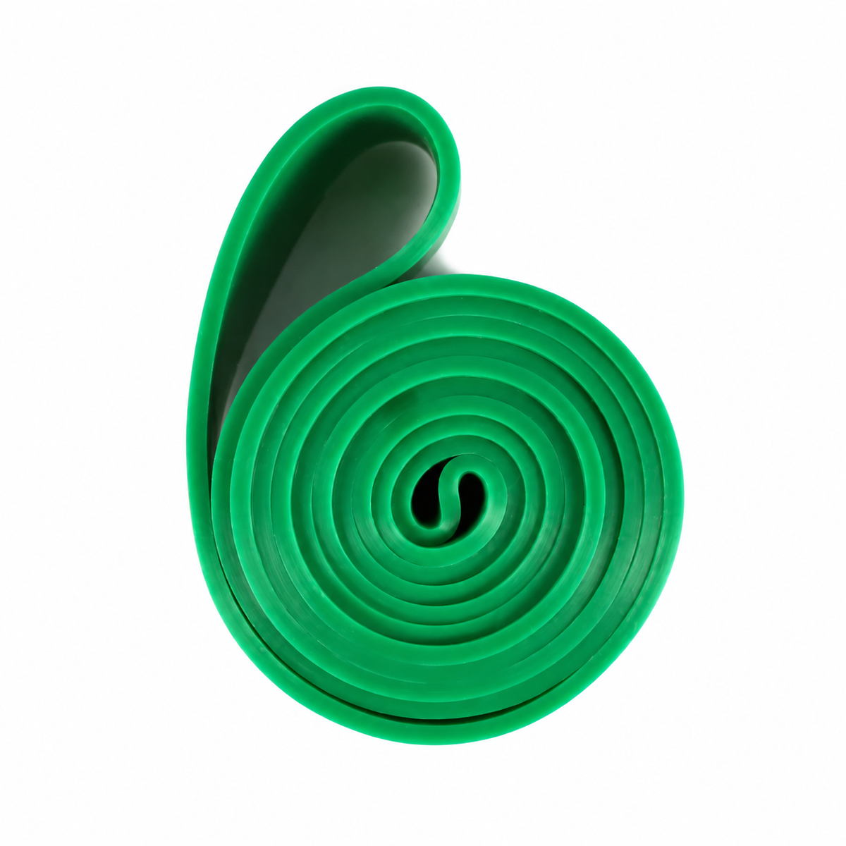 One green resistance loop band — product only