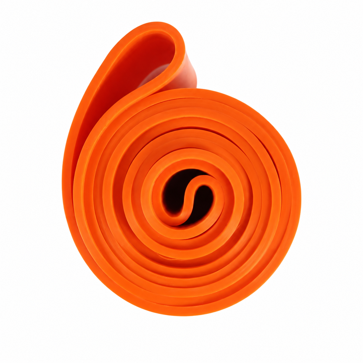 One orange resistance loop band — product only