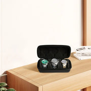 Nylon Watch Travel Case — Black, 3 Slots
