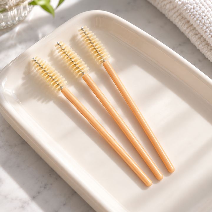 Free Gift — Yellow Disposable Spoolie Brushes, 50-Piece Set, 9.8 cm