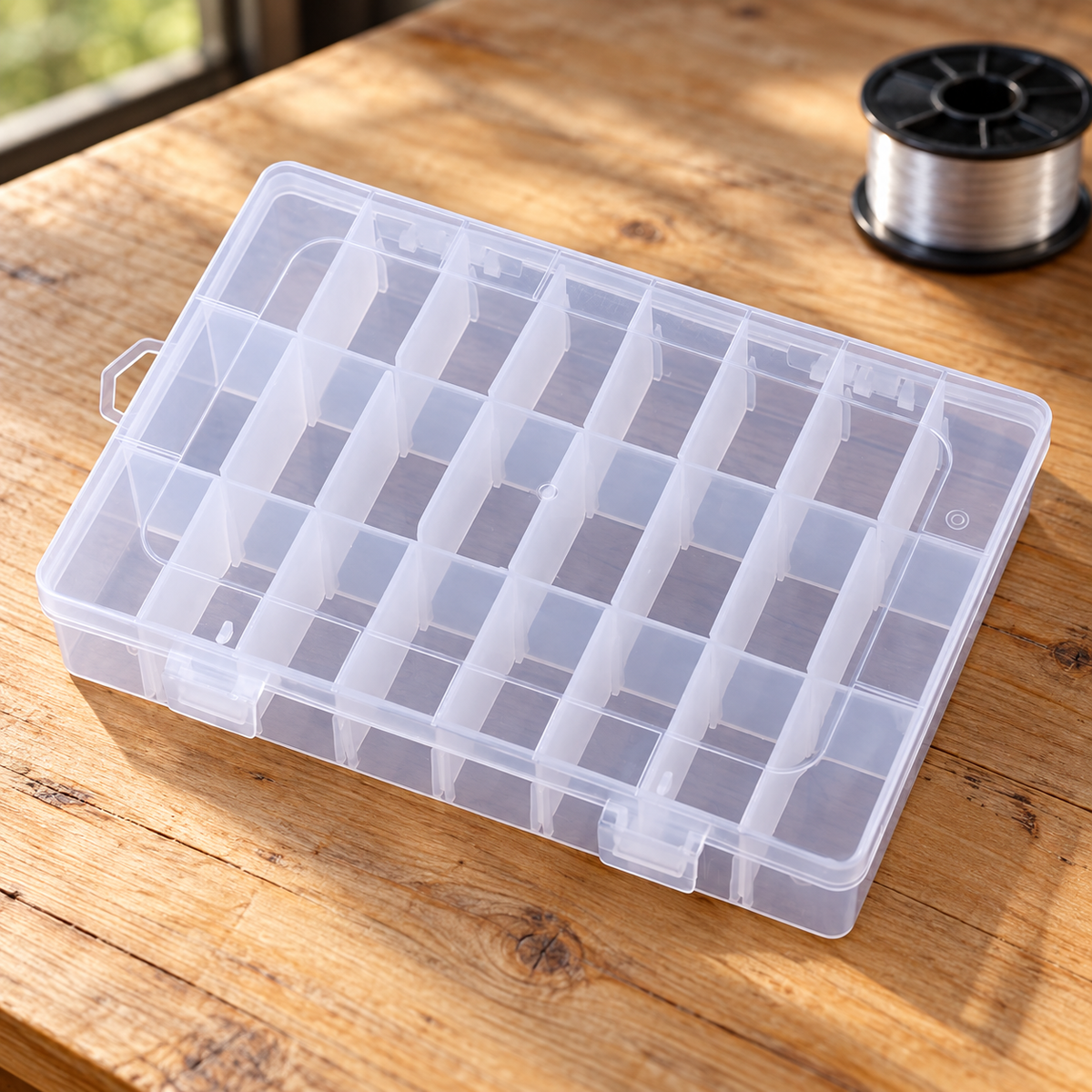 Free Gift — 24-Compartment Fishing Tackle Box, 20 × 13.5 × 3.8 cm