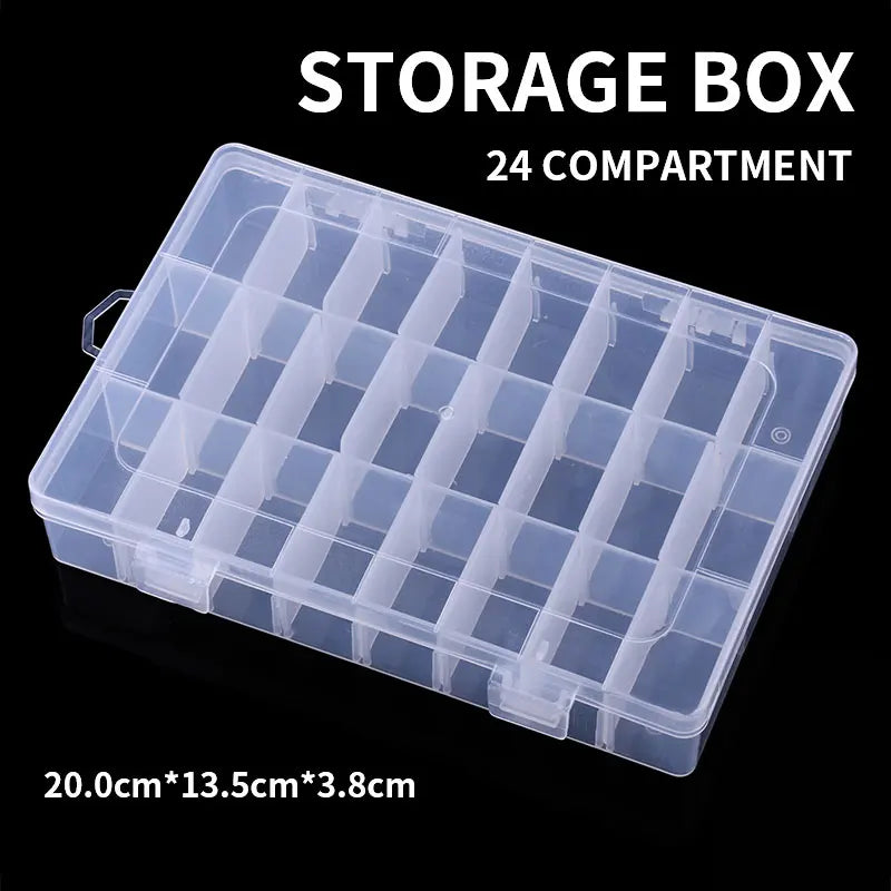 Free Gift — 24-Compartment Fishing Tackle Box, 20 × 13.5 × 3.8 cm