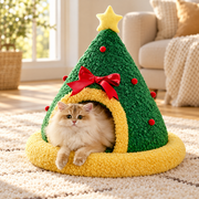Christmas Tree Cat Cave Bed — Small, 48 cm