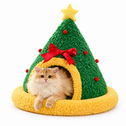 Christmas Tree Cat Cave Bed — Small, 48 cm