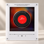 Music fridge magnet player front detail