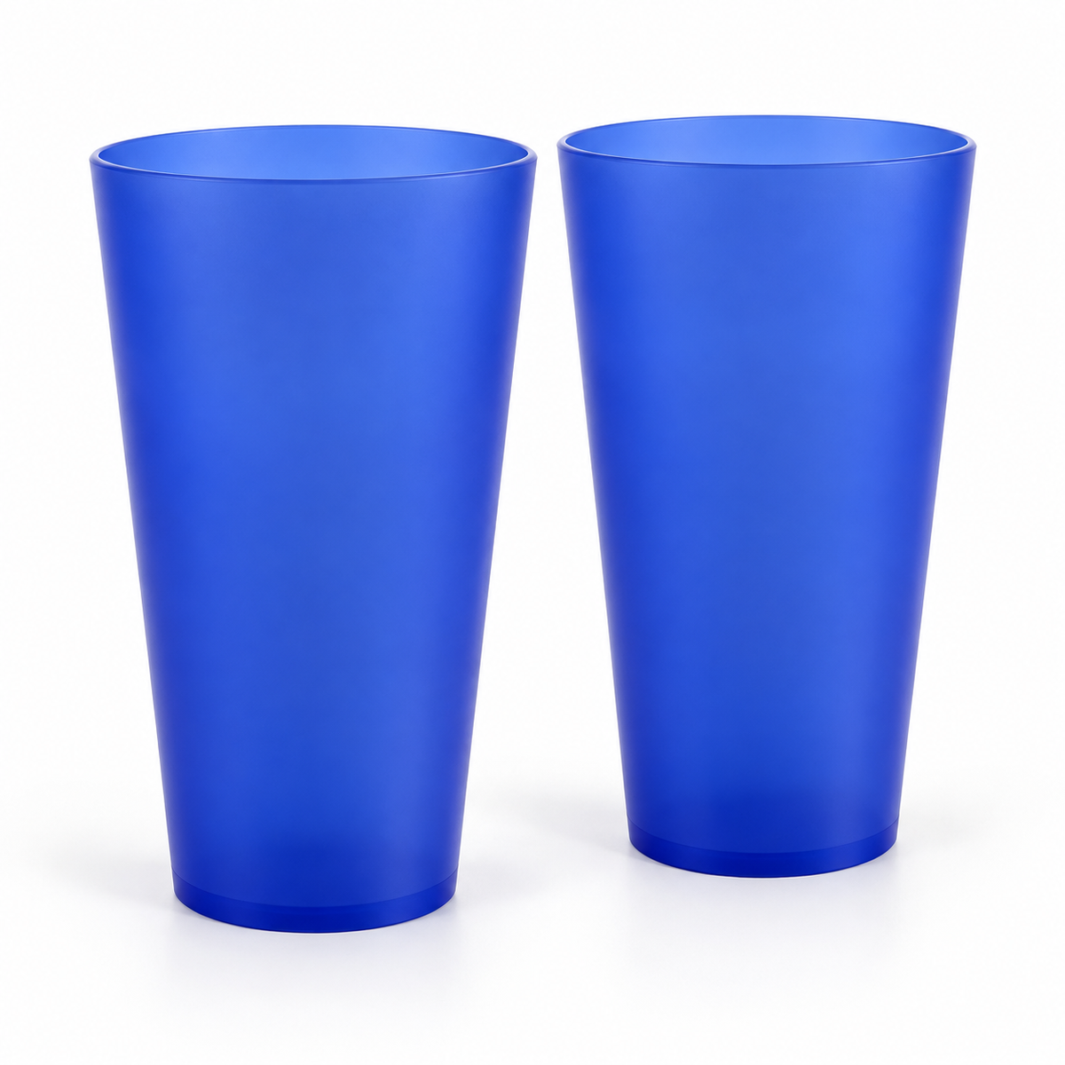 Reusable Drinking Cups — Blue, Set of 2